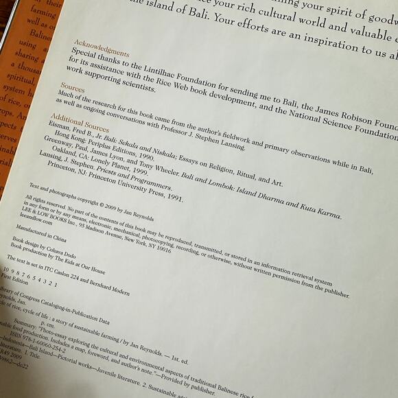 Cycle Of Rice Cycle Of Life A Story Of Sustainable Farming Hardcover Book - Picture 4 of 10